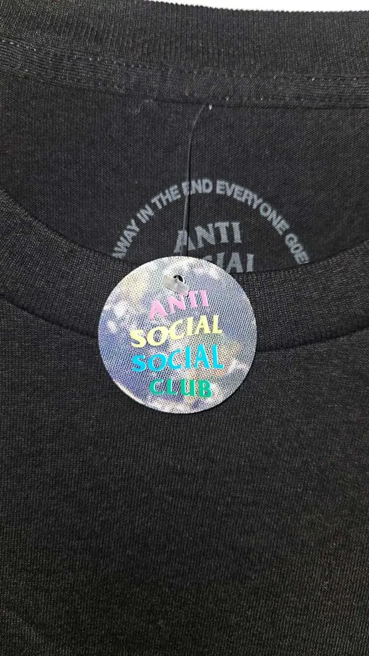 Anti Social Social Club Kkoch Floral Butterfly Black T-Shirt